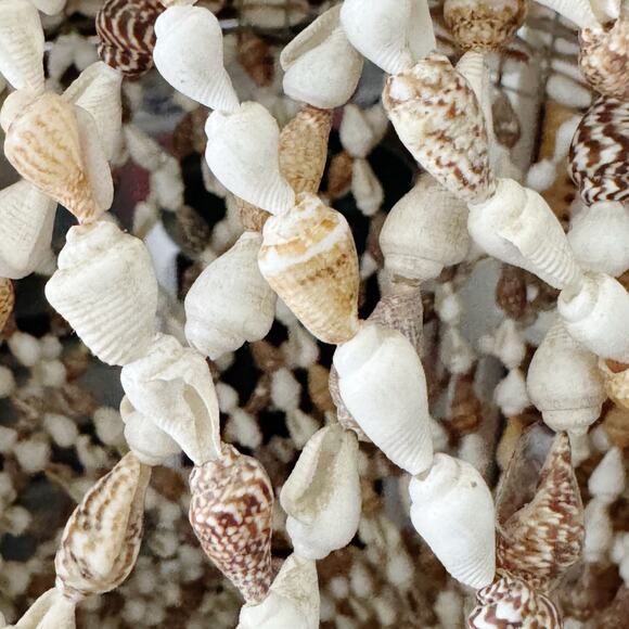 Vintage Boho Nassa Sea Shells Handmade Chandelier Lampshade 39” - Picture 10 of 10